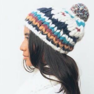 Faherty The Faherty X B.Yellowtail Collection hat with pompom (never worn)